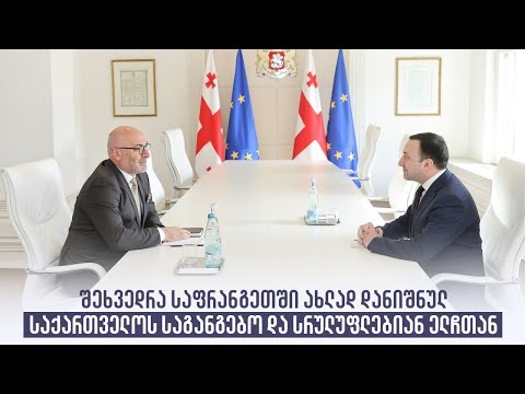 შეხვედრა საფრანგეთში ახლად დანიშნულ საქართველოს საგანგებო და სრულუფლებიან ელჩთან